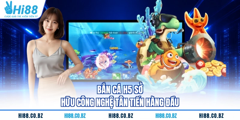 Bắn cá H5 sở hữu công nghệ tân tiến hàng đầu