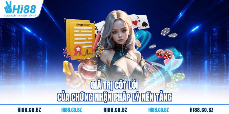Giá trị cốt lõi của chứng nhận pháp lý nền tảng